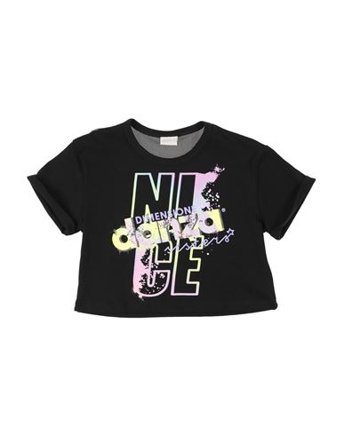 Dimensione Danza Babies'  Toddler Girl T-shirt Black Size 6 Cotton, Lycra, Polyester