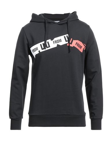 Lhu Urban Man Sweatshirt Black Size Xl Cotton In Black