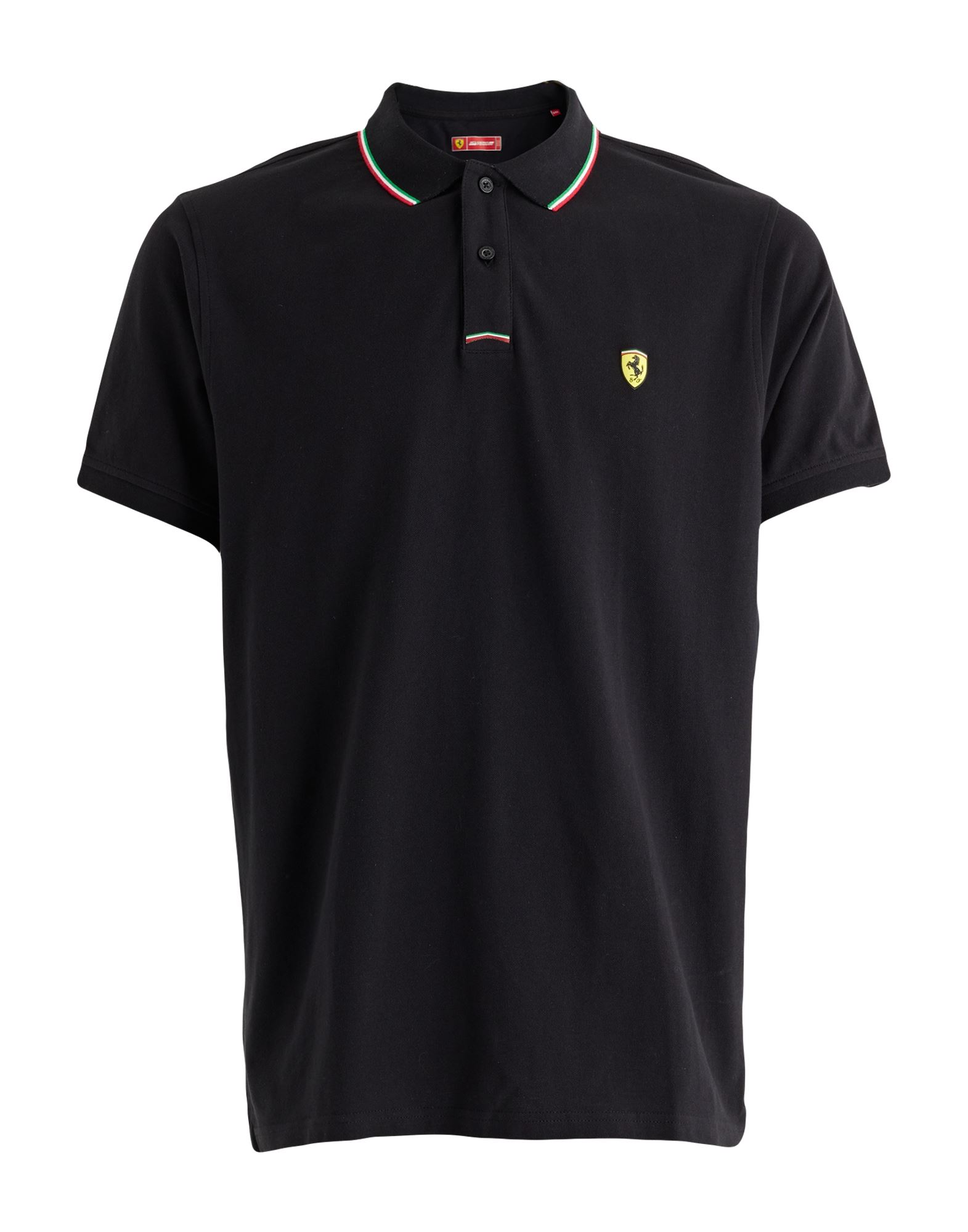 Scuderia Ferrari Polo Shirts In Black