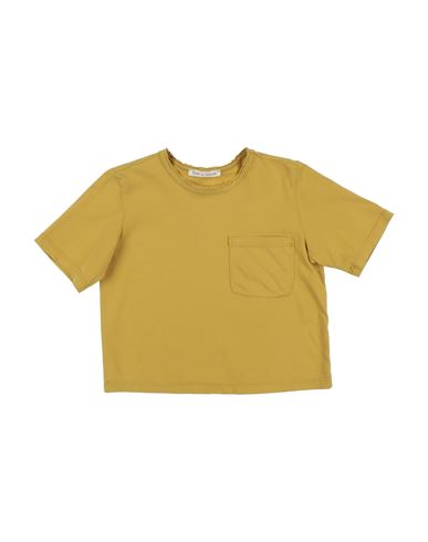 Zhoe & Tobiah Babies'  Toddler Girl T-shirt Ocher Size 6 Cotton In Yellow