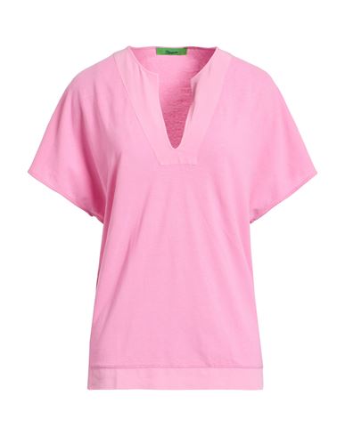 Drumohr Woman T-shirt Pink Size S Cotton In Pink