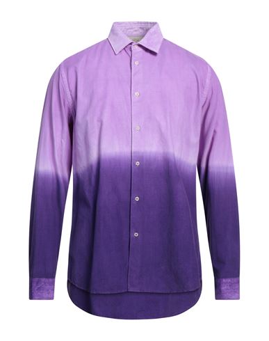 Altea Man Shirt Purple Size M Cotton