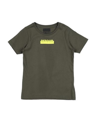 Retour Babies'  Toddler Boy T-shirt Military Green Size 7 Cotton