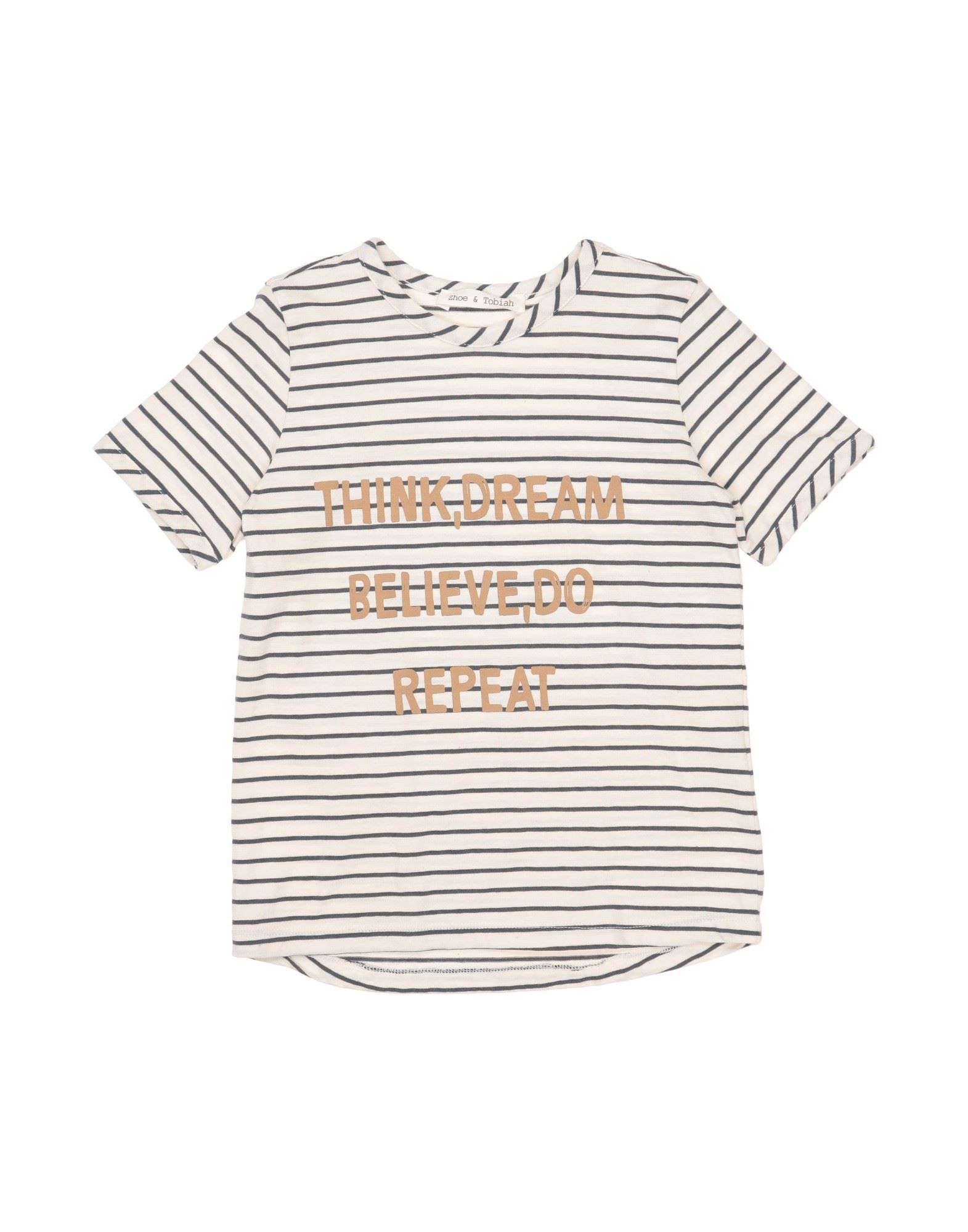 Zhoe & Tobiah Kids'  Toddler Boy T-shirt Ivory Size 4 Cotton In White