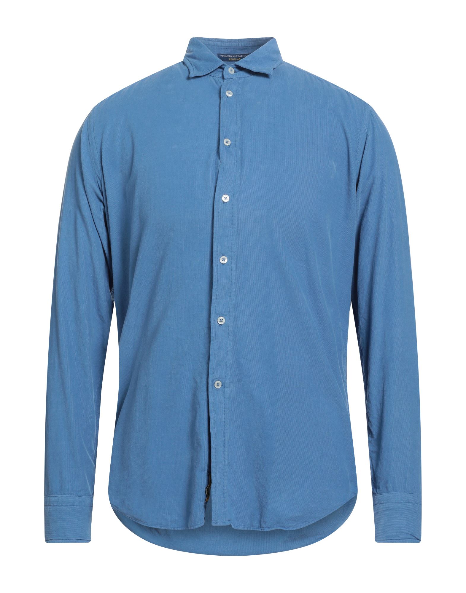 Shop B.d.baggies B. D.baggies Man Shirt Blue Size S Cotton