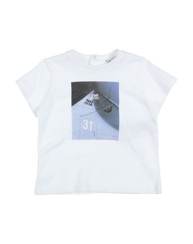 Emporio Armani Toddler Boy T-shirt White Size 3 Cotton In White