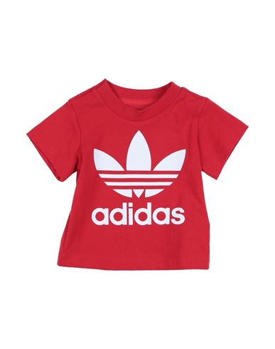 Adidas Originals Babies'  Newborn Girl T-shirt Red Size 3 Cotton