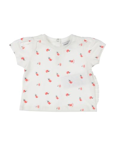Emporio Armani Babies'  Newborn Girl T-shirt White Size 3 Cotton, Elastane