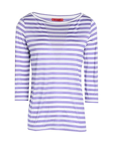 Max & Co . Woman T-shirt Light Purple Size Xl Silk