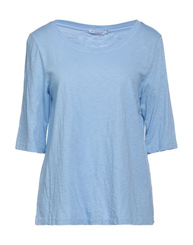 Shop Michael Stars Woman T-shirt Sky Blue Size Onesize Supima