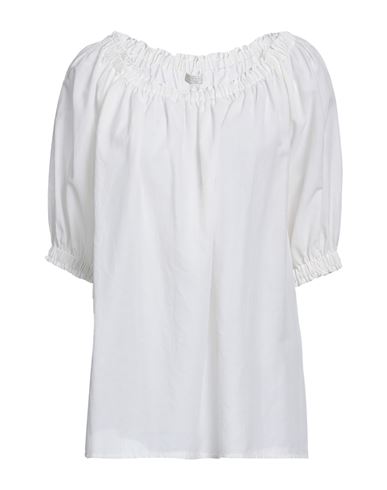 Antonelli Woman Blouse Ivory Size 4 Cotton In White