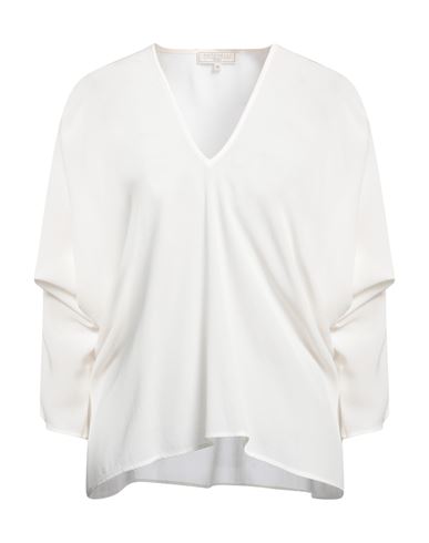 Antonelli Woman Top Ivory Size 10 Silk In White