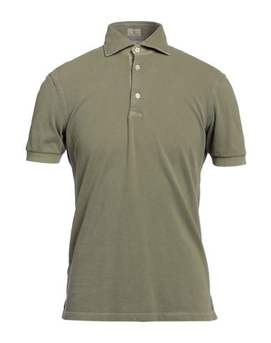 Sonrisa Man Polo Shirt Military Green Size 3xl Cotton