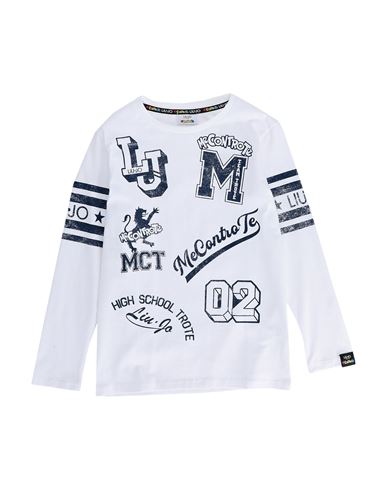 Shop Liu •jo Man Toddler Boy T-shirt White Size 6 Cotton, Elastane