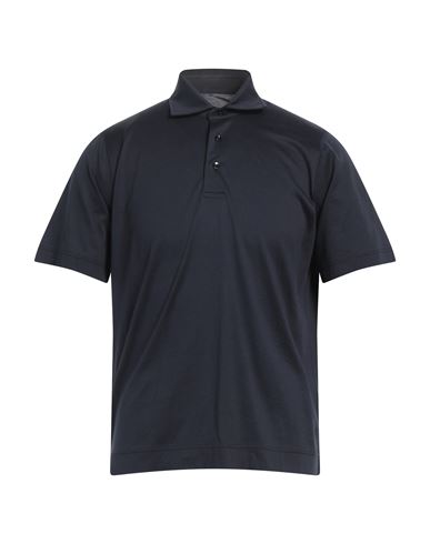 Circolo 1901 Man Polo Shirt Midnight Blue Size S Cotton In Black