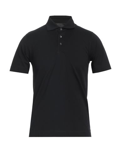 Shop Circolo 1901 Man Polo Shirt Black Size S Cotton, Elastane