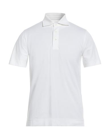 Circolo 1901 Man Polo Shirt White Size S Cotton, Elastane