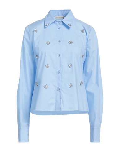 Haveone Woman Shirt Sky Blue Size M Cotton
