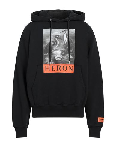 Heron Preston Man Sweatshirt Black Size L Cotton, Polyester, Elastane