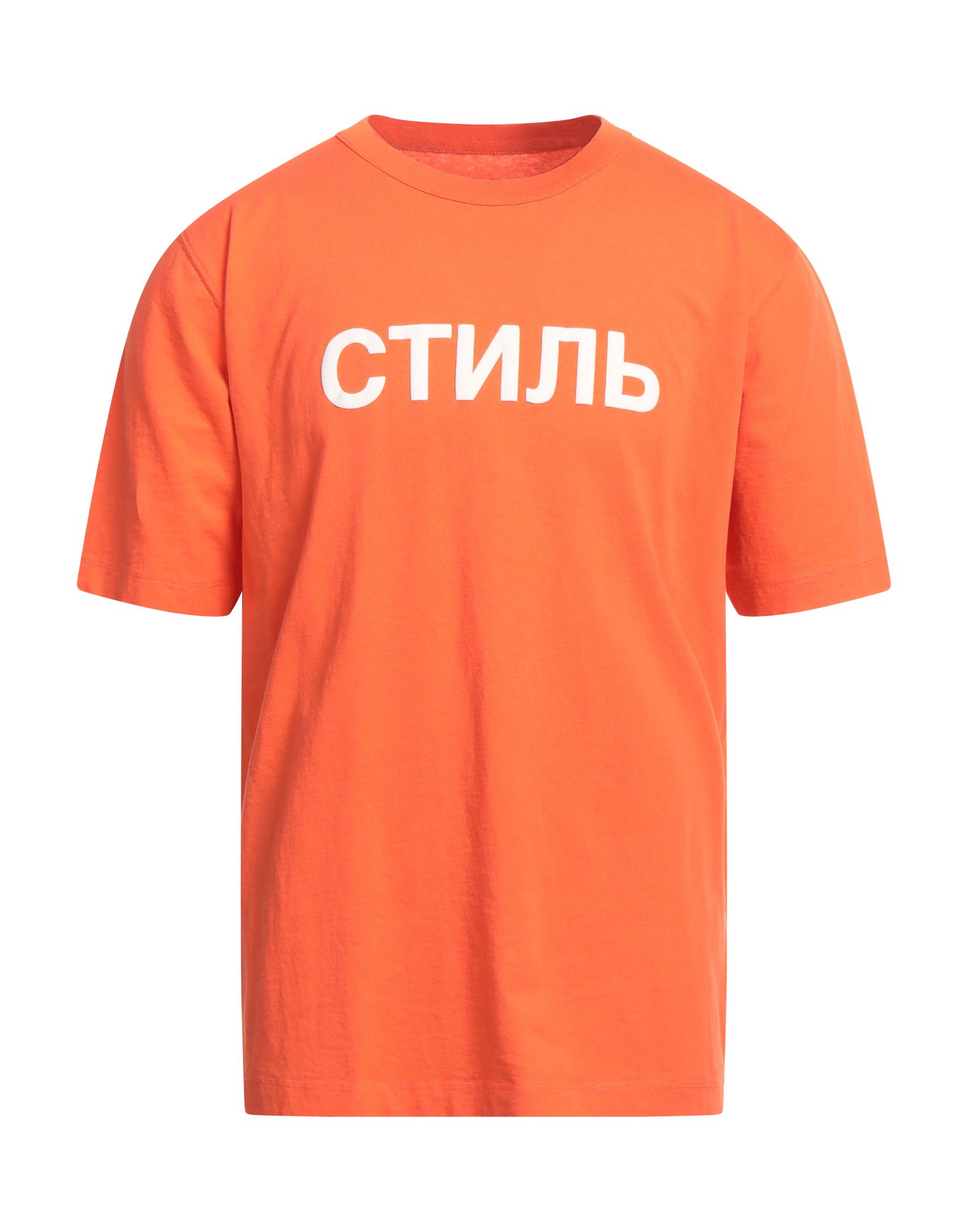 Heron Preston T-shirts In Orange