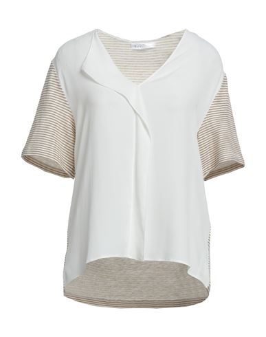 Caractere Caractère Woman Top Ivory Size Xl Cotton, Viscose, Acetate, Silk In White
