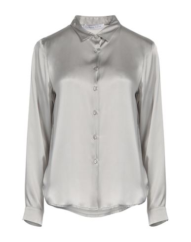 Caractere Caractère Woman Shirt Light Grey Size 8 Acetate, Silk