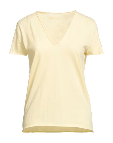 Zadig & Voltaire Woman T-shirt Yellow Size M Cotton