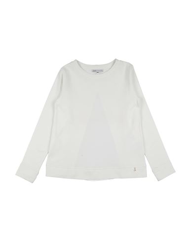 Patrizia Pepe Babies'  Toddler Girl Sweatshirt Ivory Size 6 Cotton, Polyester In White