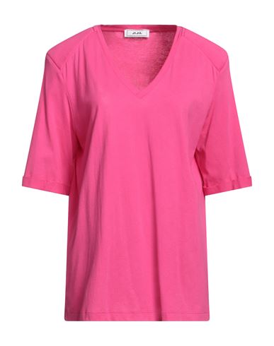 Jijil Woman T-shirt Fuchsia Size 12 Cotton In Pink