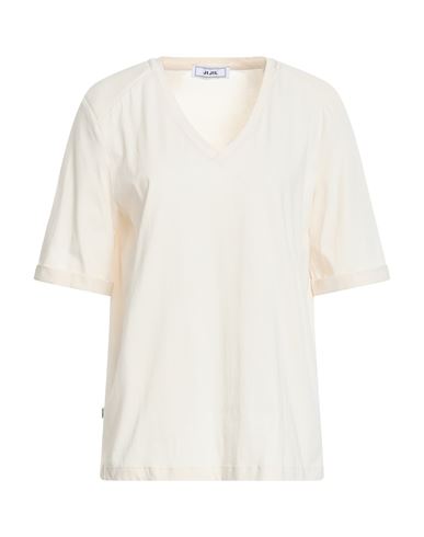 Jijil Woman T-shirt Cream Size 8 Cotton In White