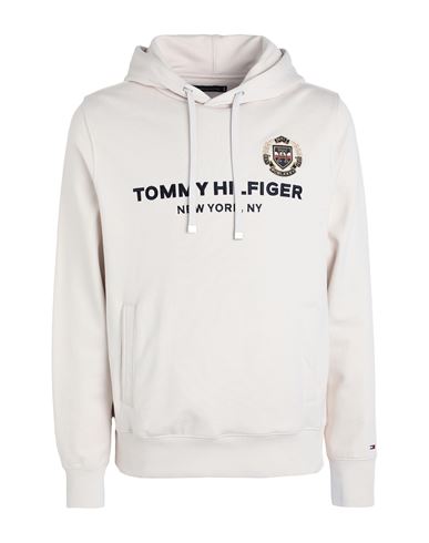 Tommy Hilfiger Man Sweatshirt Beige Size Xl Cotton