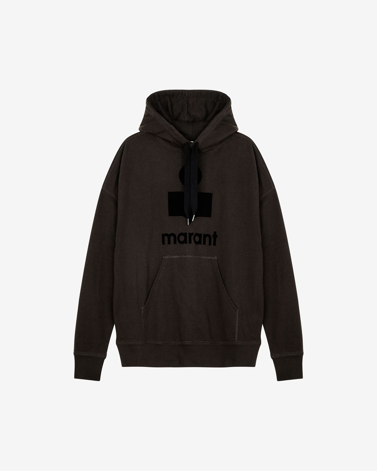 Shop Isabel Marant Miley Logo Hooded Sweatshirt In Grey