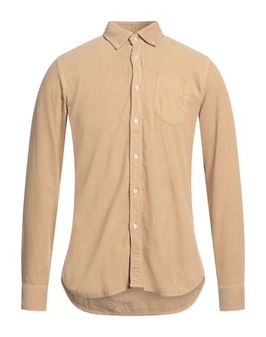 Alea Man Shirt Sand Size 15 ½ Cotton In Brown