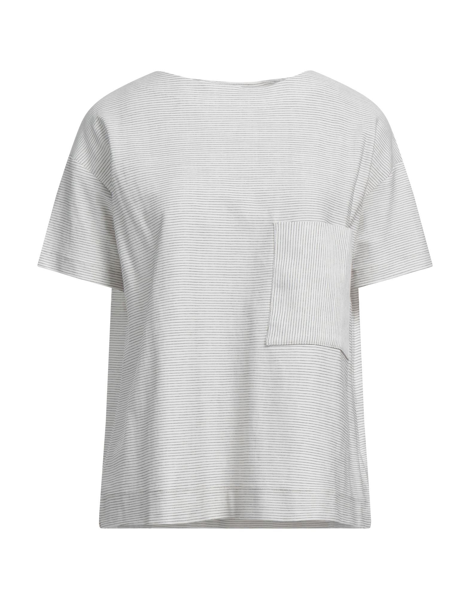 Shop Circolo 1901 Woman T-shirt Beige Size M Cotton, Elastane