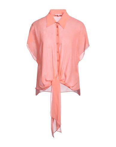 Patrizia Pepe Woman Shirt Coral Size 10 Silk In Red