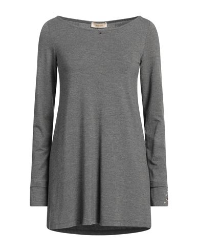 Marani Jeans Woman T-shirt Lead Size 4 Viscose, Elastane In Grey