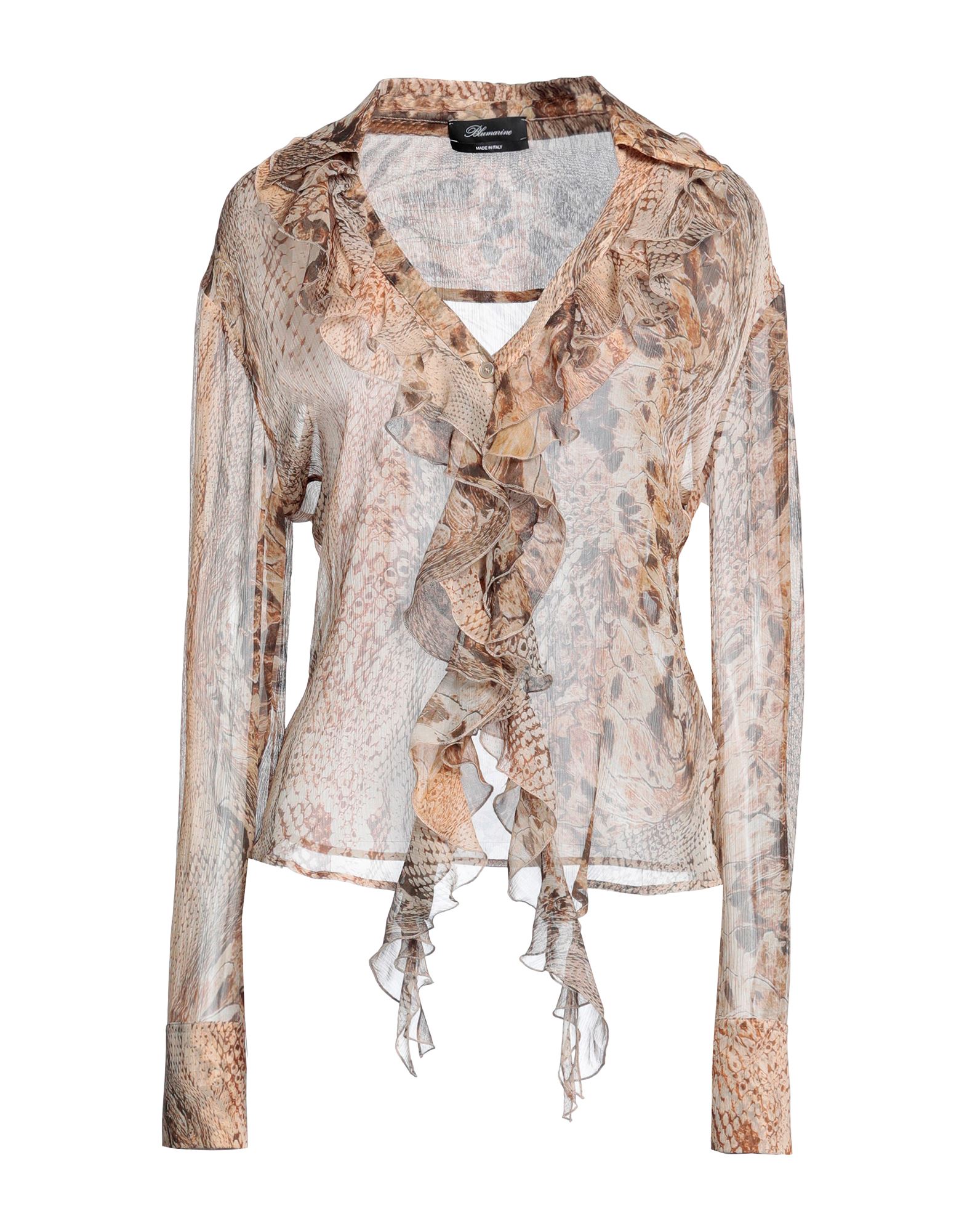 Blumarine Shirts In Beige