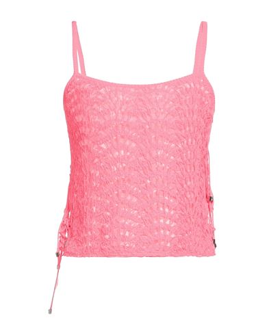 Blumarine Woman Top Fuchsia Size 6 Polyester In Pink