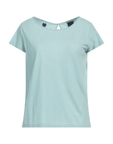 Rrd Woman T-shirt Turquoise Size 6 Cotton In Blue