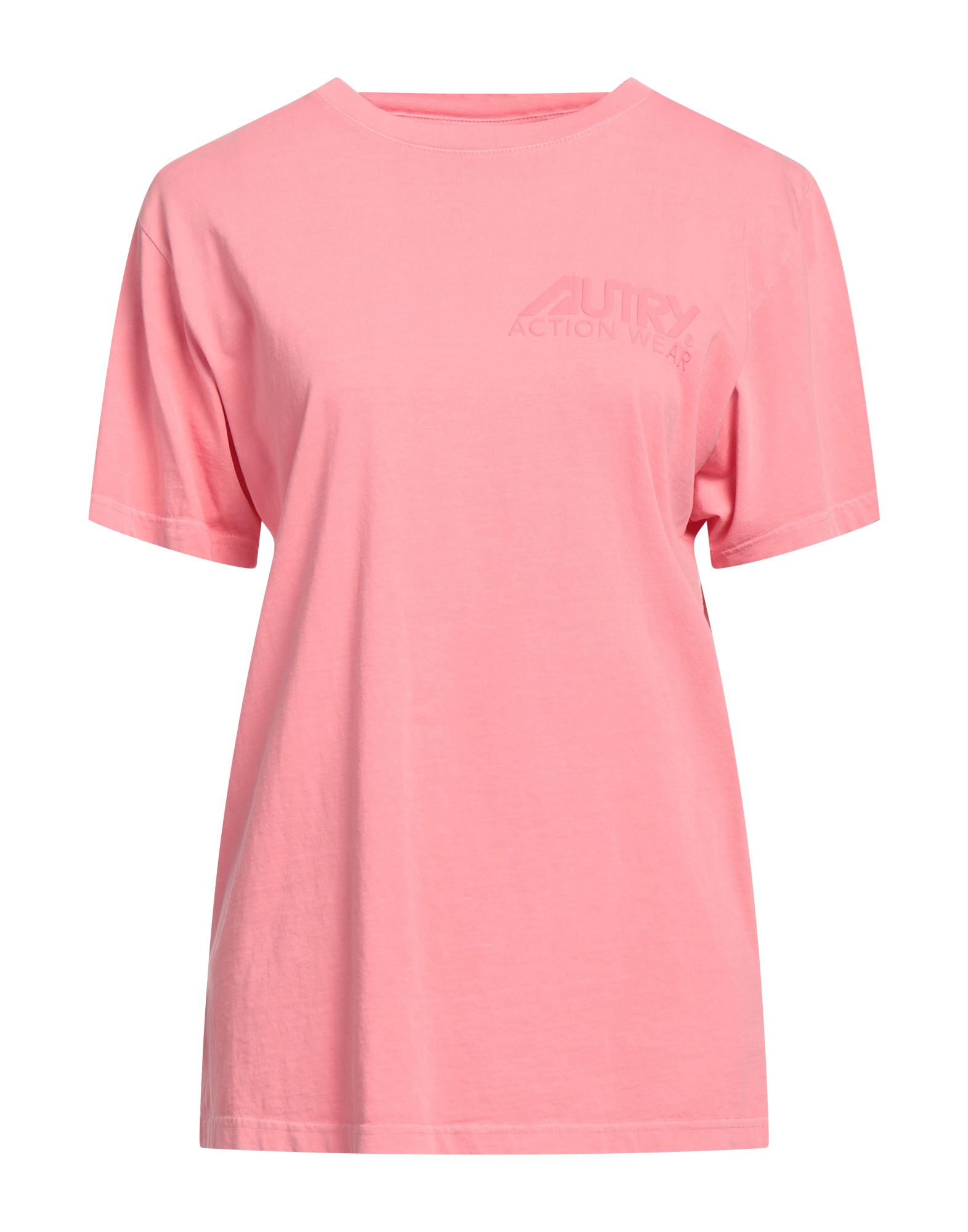 Shop Autry Woman T-shirt Pink Size M Cotton