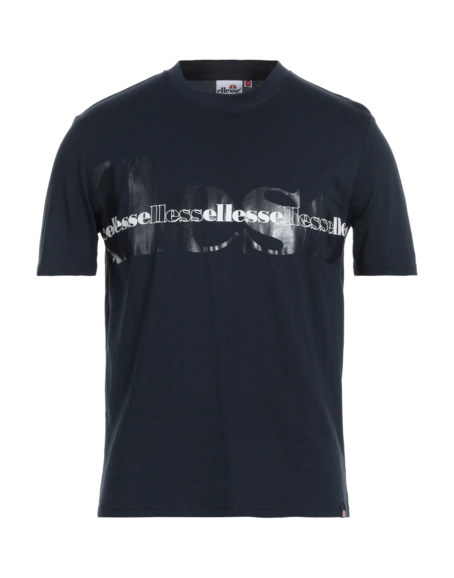 Shop Ellesse Man T-shirt Midnight Blue Size S Cotton