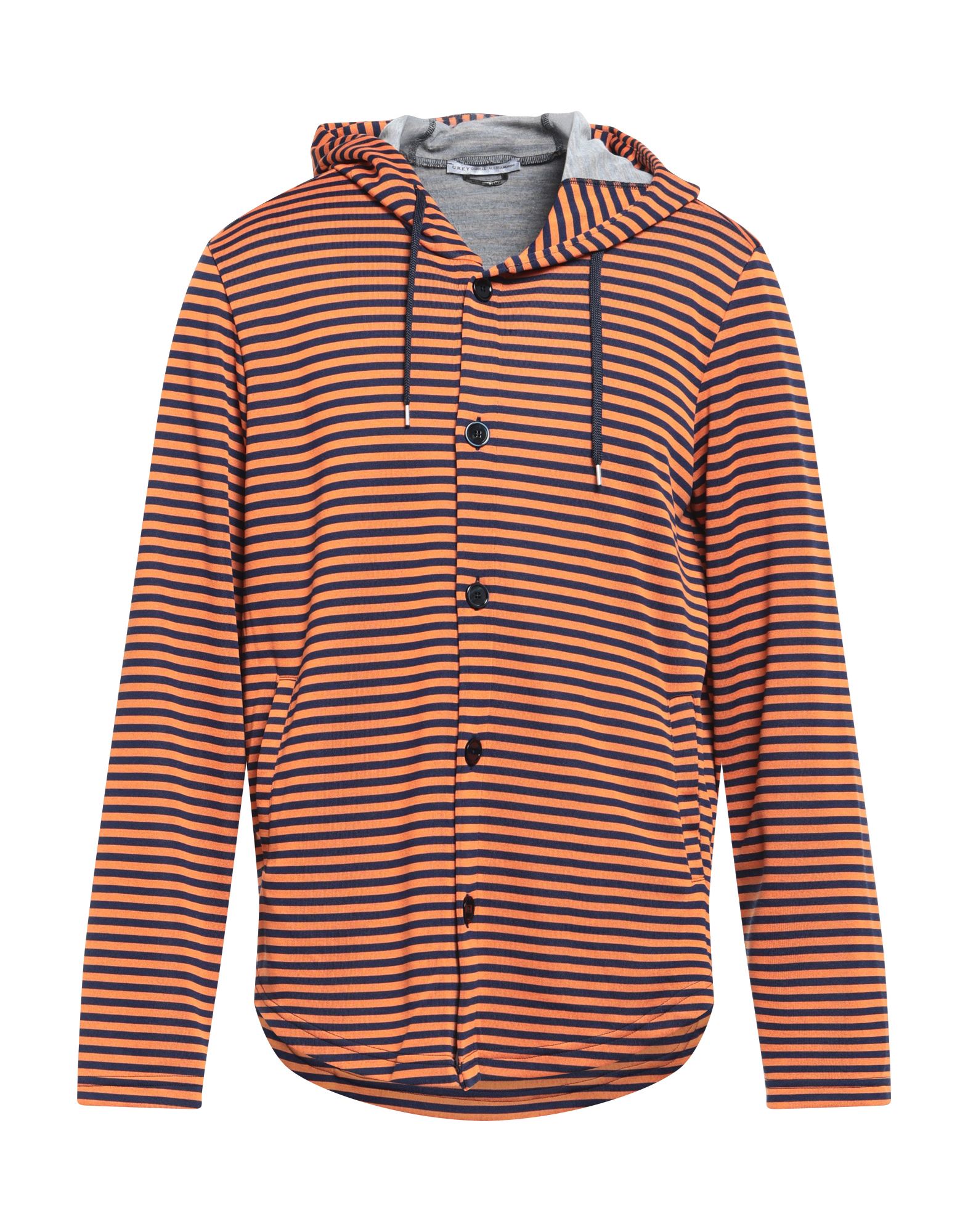 Grey Daniele Alessandrini Sweatshirts In Orange