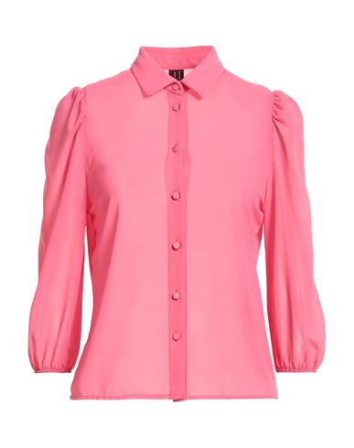 Mdm Mademoiselle Du Monde Woman Shirt Coral Size 12 Polyester In Red