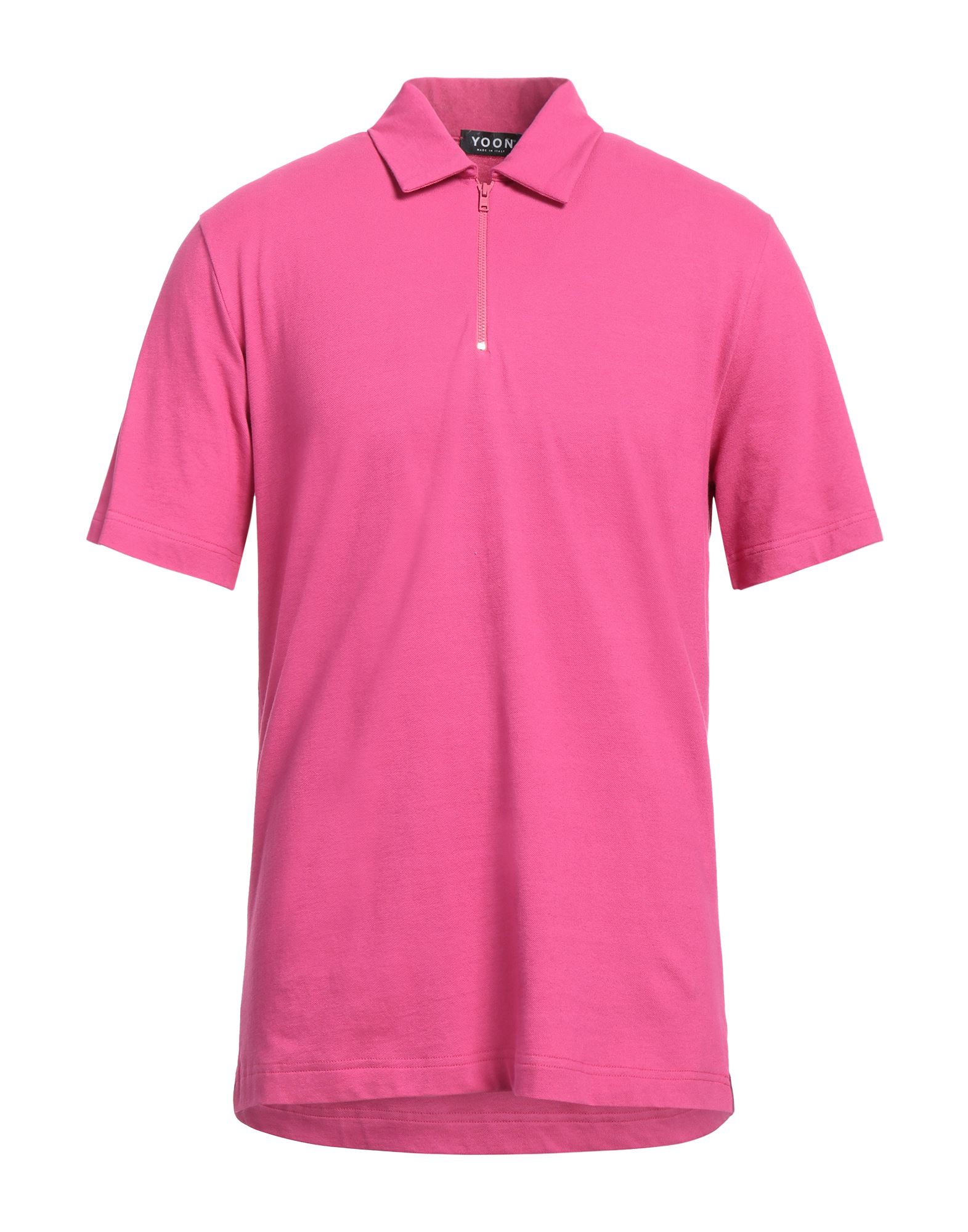 Shop Yoon Man Polo Shirt Fuchsia Size 42 Cotton In Pink