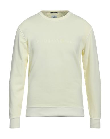 Shop C.p. Company C. P. Company Man Sweatshirt Light Yellow Size Xs Cotton