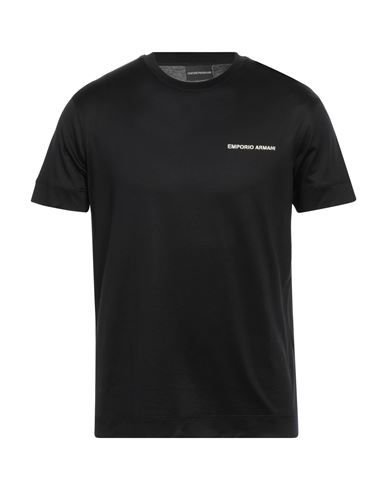 Emporio Armani Man T-shirt Black Size S Lyocell, Cotton