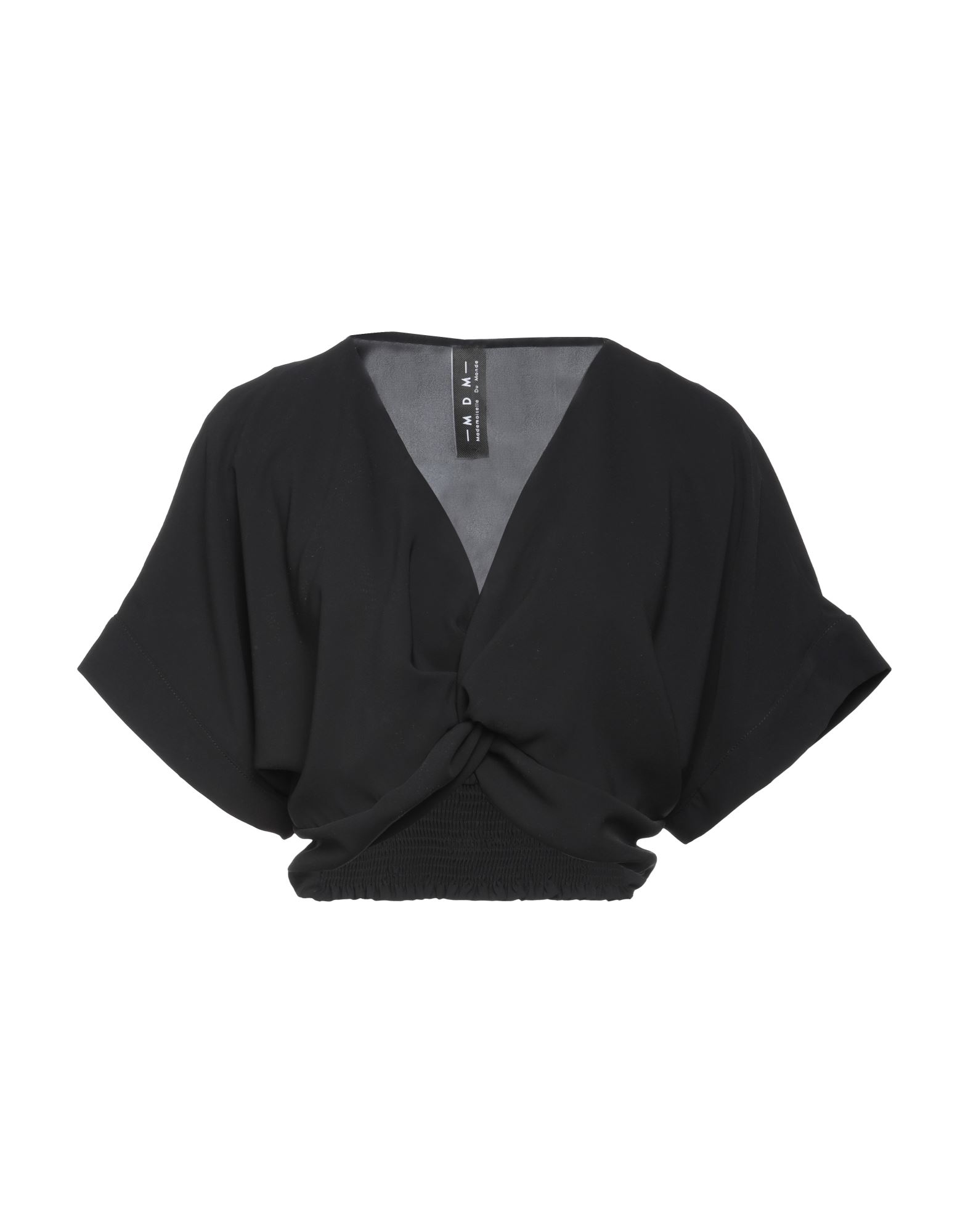 Shop Mdm Mademoiselle Du Monde Woman Top Black Size 6 Polyester
