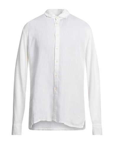 120% Man Shirt White Size Xxl Linen