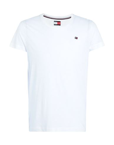 Shop Tommy Hilfiger Man T-shirt White Size S Cotton, Viscose