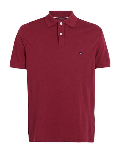 Tommy Hilfiger Polo Shirt In Bordeau